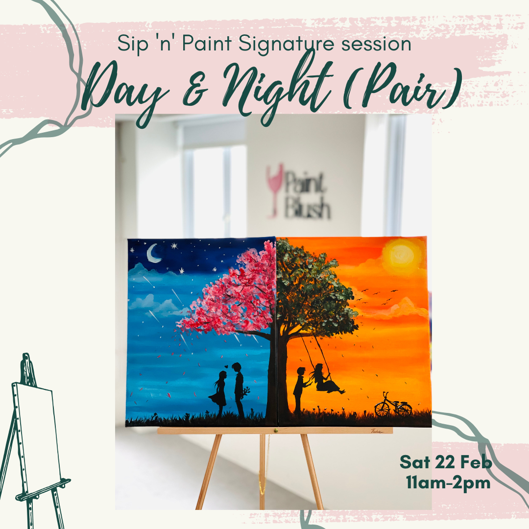 Feb 22 (Saturday) 11am-2pm: Day & Night (Pair)