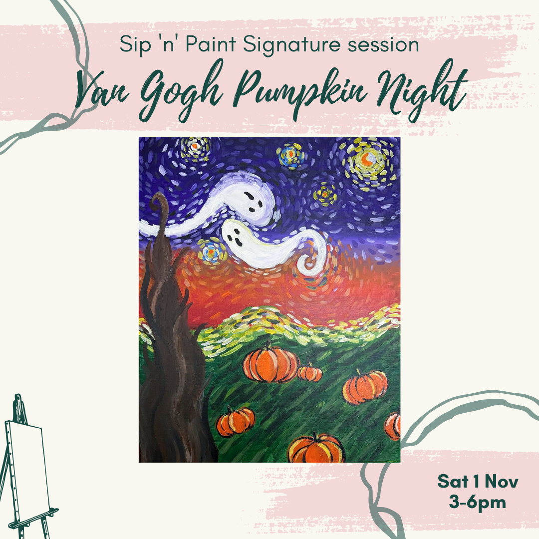 Nov 1 (Saturday) 3pm-6pm : Van Gogh Pumpkin Night
