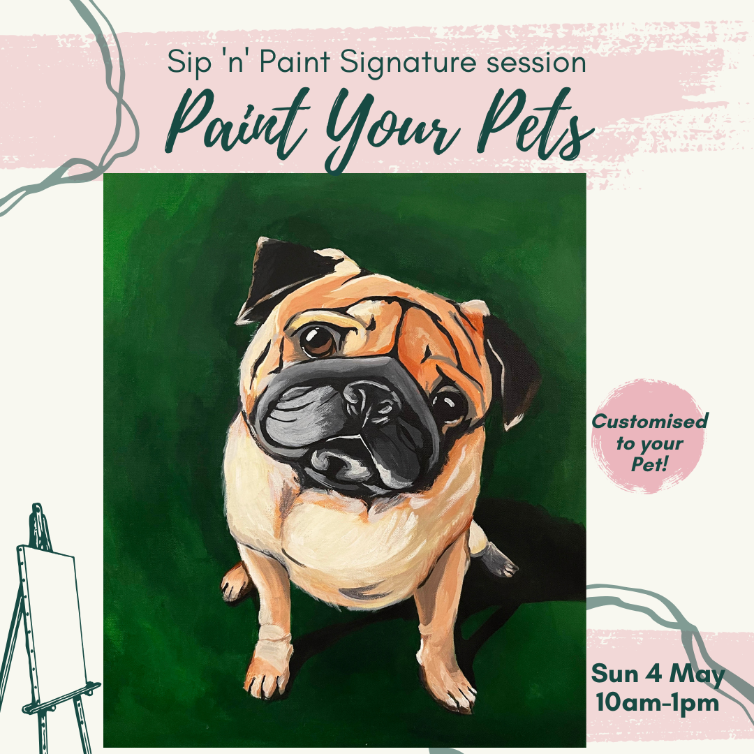 May 4 (Sunday), 10am-1pm: Paint your Pets