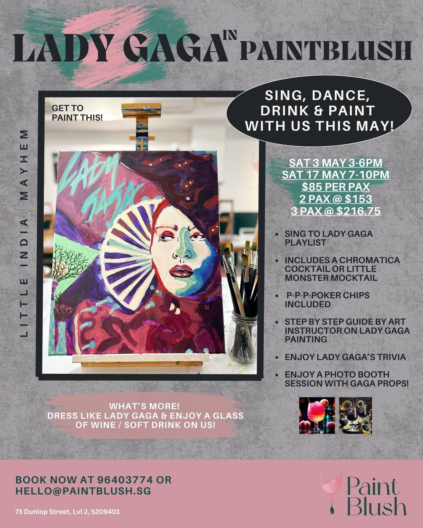 May 3 (Saturday) 3pm-6pm : Lady Gaga!