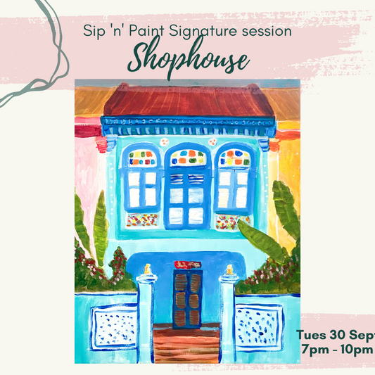 Sept 30 (Tuesday) 7pm-10pm : Shophouse
