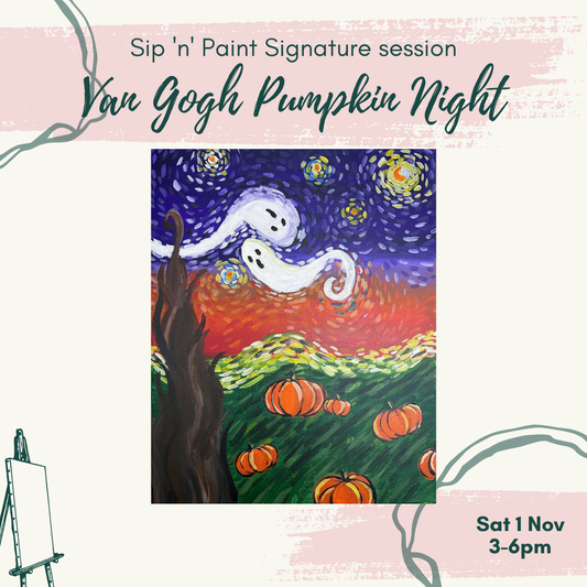 Nov 1 (Saturday) 3pm-6pm : Van Gogh Pumpkin Night